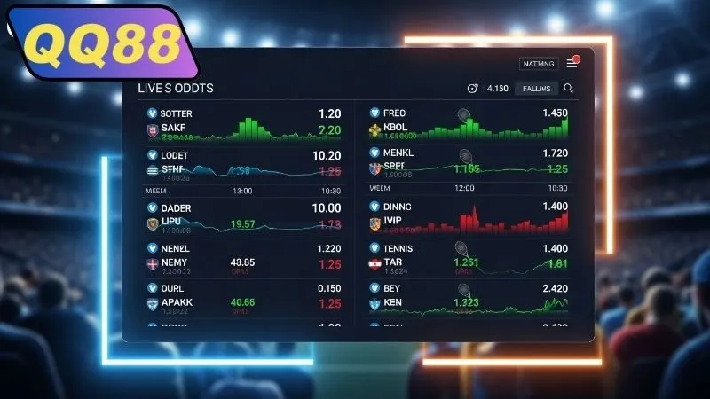 Có live odds tại QQ88 không? Hướng dẫn chi tiết 2 Cách kiểm tra live odds tại QQ88